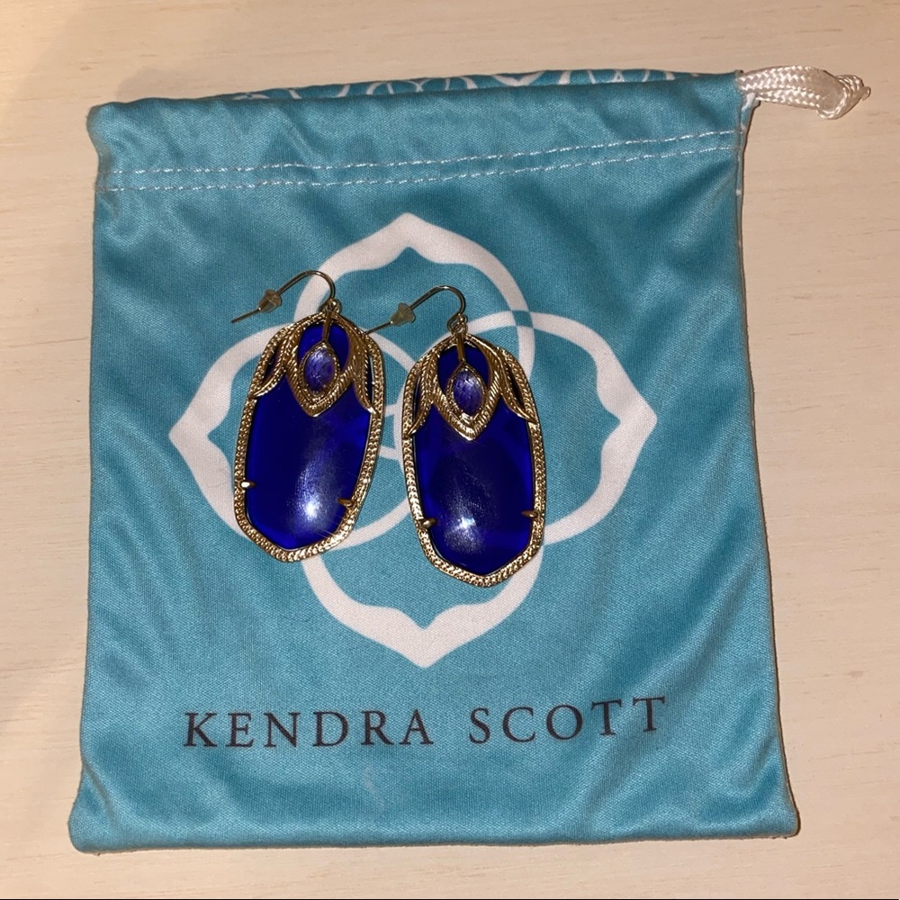 Royal blue Kendra Scott earrings (Danielle style)